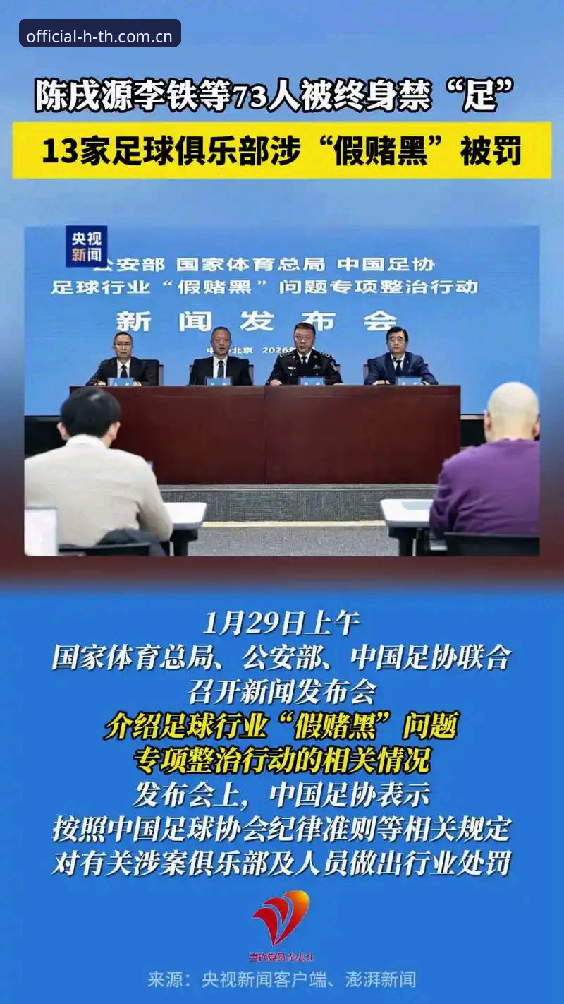 HTH正版认证入口 中国足协第三批禁足名单深度解析——行业乱象与治理路径